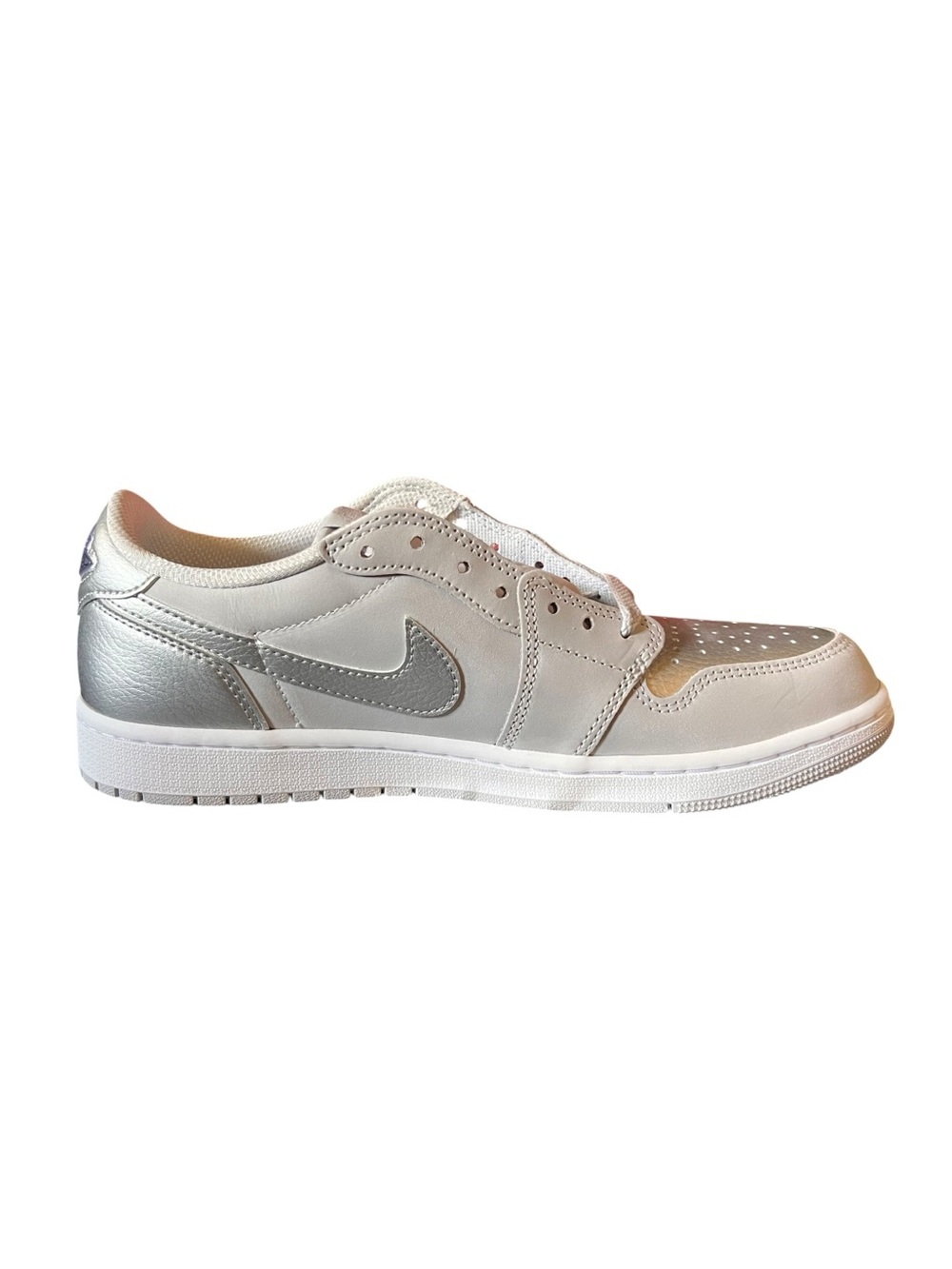 Air Jordan 1 Retro Low OG Metallic Silver CZ0790-002 Men’s Size 10 NIB